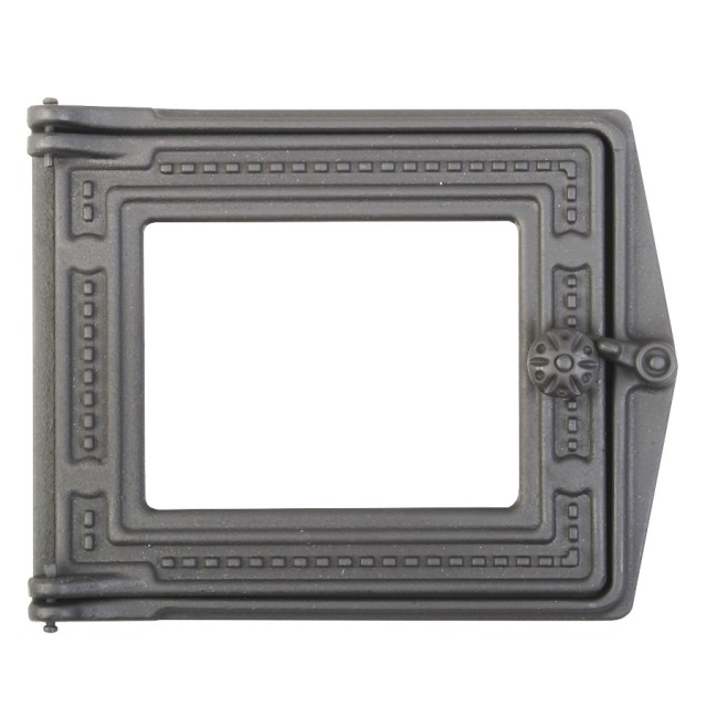 Дверка топочная ДТ-3C (Р) (под стекло) (250x210 мм, Без покраски) (Рубцовск)