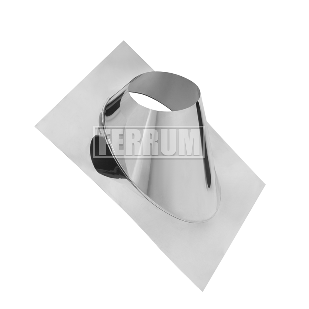 Крышная разделка угловая (430/0,5 мм) Ф200 (Феррум)