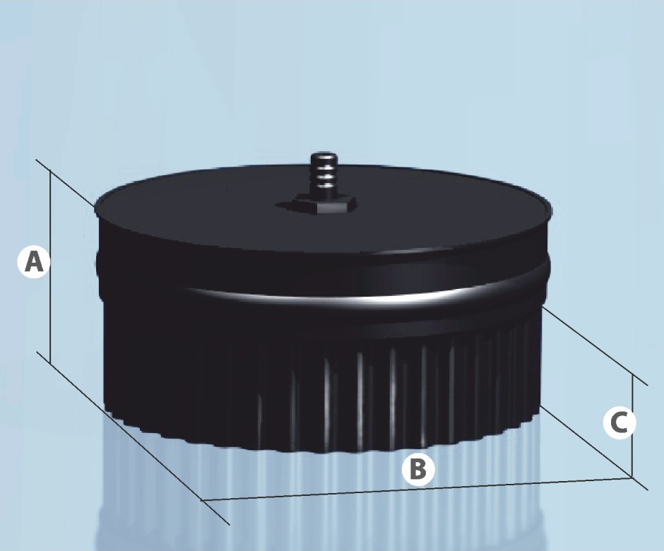 Заглушка с конденсатоотводом эмалированная П (0,8 мм) Ф210 (Агни)