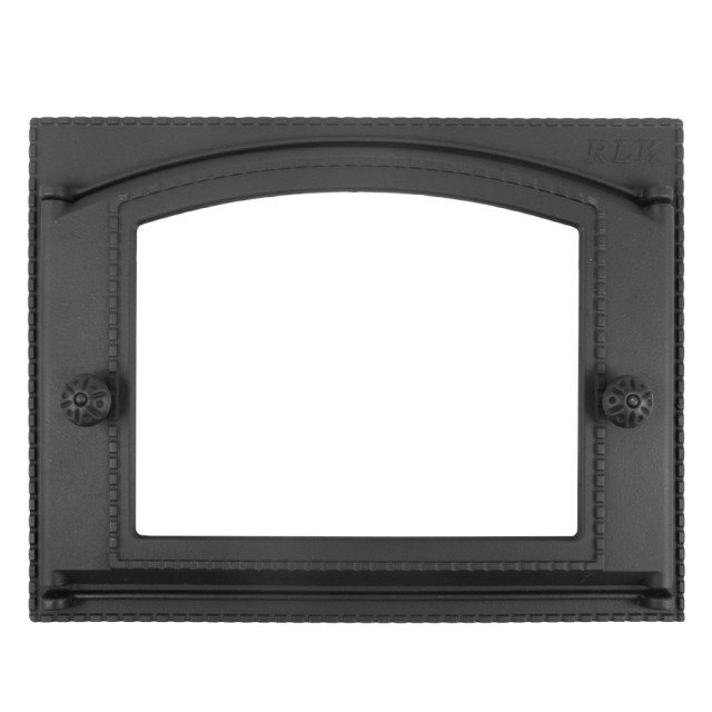Дверка каминная ДК-2ВС (Р) (стекло) (375x300 мм, Черный) (Рубцовск)