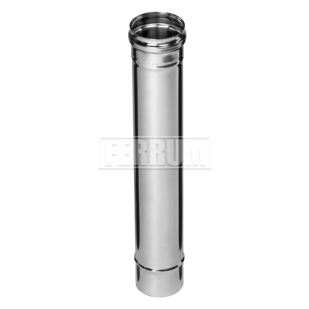 Дымоход 0,5 м (430/0,5 мм) Ф100 (Феррум)