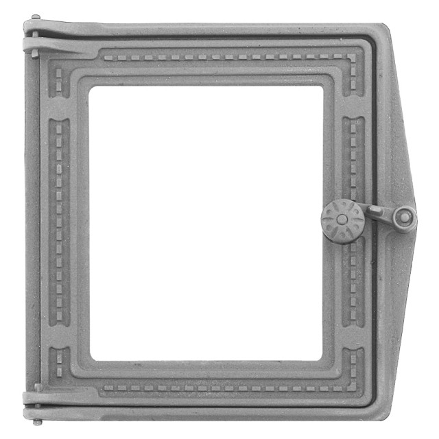 Дверка топочная ДТ-4C (Р) (под стекло) (250x280 мм, Без покраски) (Рубцовск)
