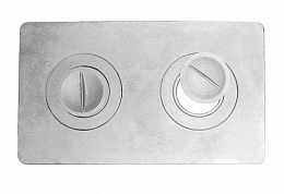 Плита двухконфорочная П2-1 (Б) (585x340 мм, Без покраски) (Балезино)