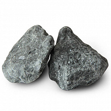 Камень для бани «Габбро-диабаз» (Обвалованный, Коробка, 20 кг) (Онежская каменка)