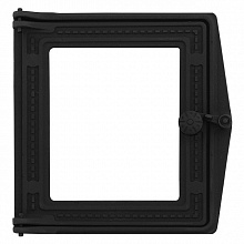 Дверка топочная ДТ-4C (Р) (под стекло) (250x280 мм, Черный) (Рубцовск)