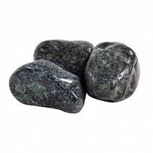 Камень для бани «Змеевик» (фракция 40-80 мм) (Шлифованный, Ведро, 10 кг) (Минерал Камень)
