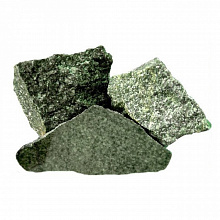 Камень для бани «Жадеит» (фракция 60-150 мм) (Колотый, Ведро, 20 кг) (Теплоконтакт)