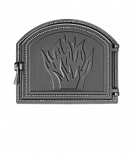 Дверь каминная герметичная Везувий 218 (410x350 мм, Антрацит)