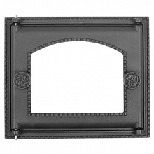 Дверка топочная ДТ-6AC (Р) (под стекло) (282x240 мм, Черный) (Рубцовск)