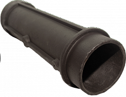 Труба дымоходная стартовая чугунная (Ф130, L-500 мм) (НМК)