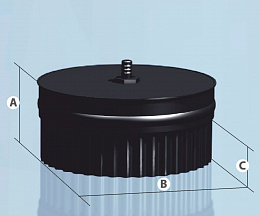 Заглушка с конденсатоотводом эмалированная П (0,8 мм) Ф280 (Агни)