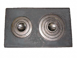 Плита двухконфорочная П2-5 (Б) (760x455 мм, Без покраски) (Балезино)