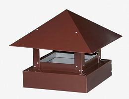 Зонт квадратный коричневый (Оц/0,5 мм) 400x400 (Стил)
