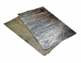 Базальтовый картон фольгированный (1000х600х10 мм, 20 штук в упаковке)