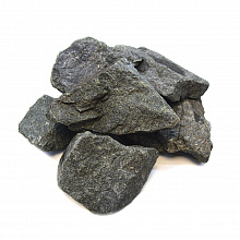 Камень для бани «Дунит» (Колотый, Коробка, 20 кг) (Огненный камень)