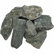 Камень для бани «Габбро-диабаз» (Колотый, Мешок, 20 кг) (Огненный камень)